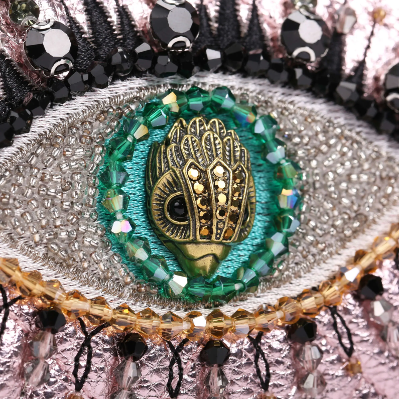 Kurt Geiger moterys Londono Kensingtono grandinės piniginės akis T2T28110 blyškiai rožinė | krepšiai