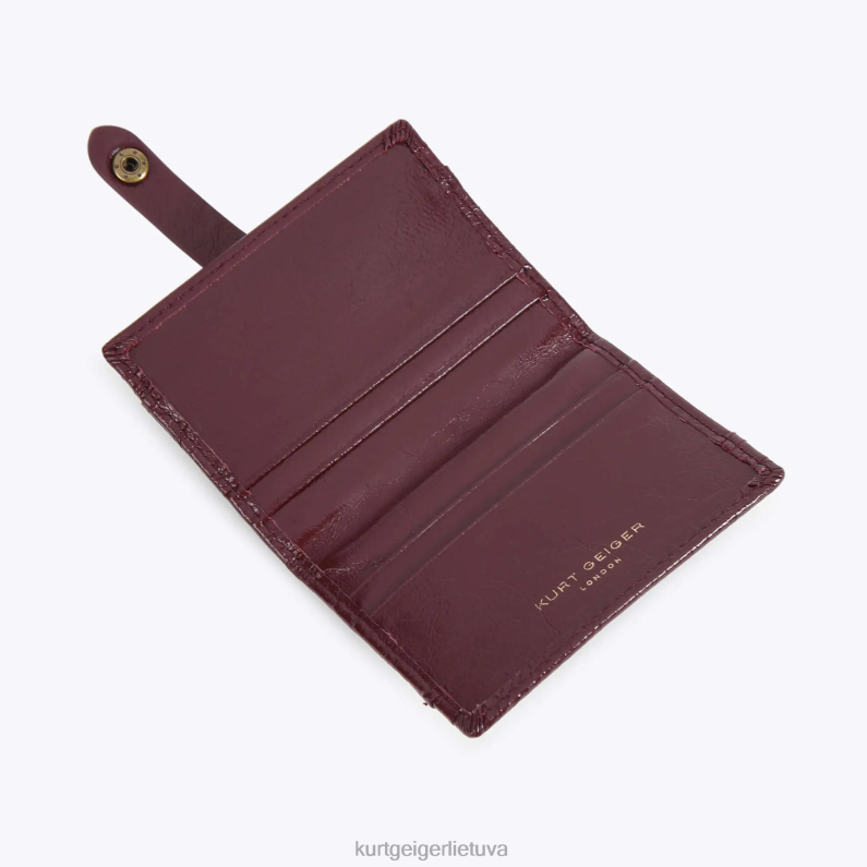 Kurt Geiger moterys londono kelių kortelių laikiklis minkštas T2T28558 vynas | krepšiai