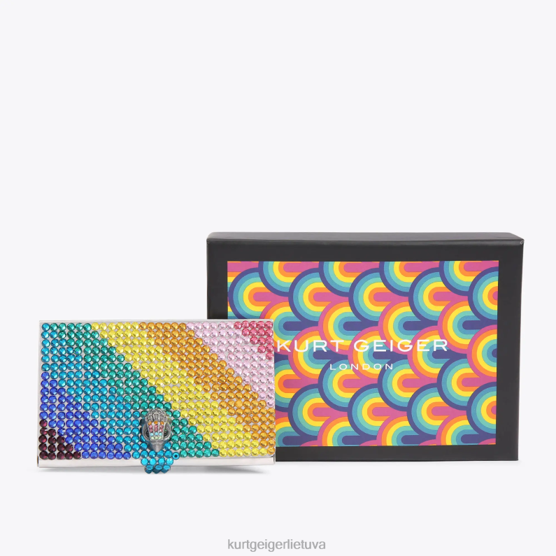 Kurt Geiger moterys londono krištolo kortelių dėklas T2T28230 daug/kita | krepšiai