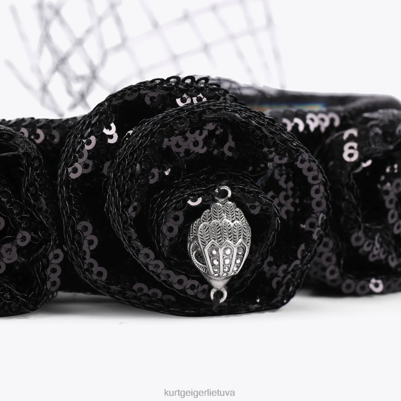 Kurt Geiger moterys londono blizgučių galvos juosta T2T28518 juodas | priedai