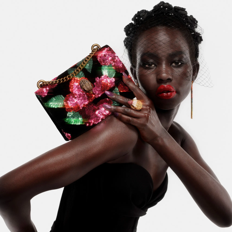 Kurt Geiger moterys londono blizgučių galvos juosta T2T28518 juodas | priedai