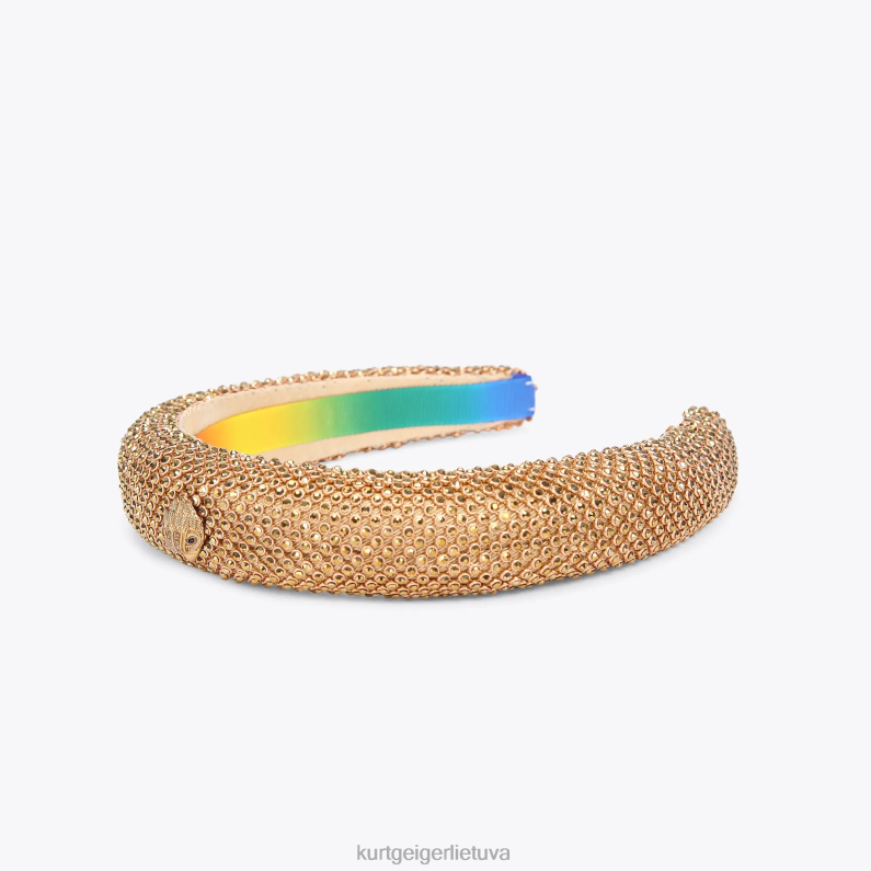 Kurt Geiger moterys londono krištolo galvos juosta T2T28515 auksas | priedai