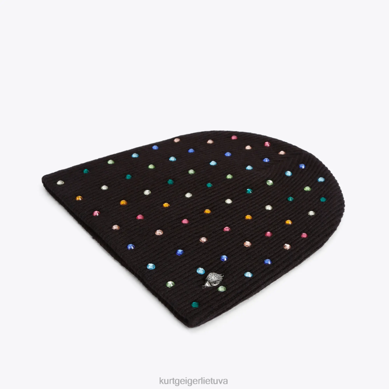 Kurt Geiger moterys londono krištolo kepurė T2T28522 juodas kitas | priedai