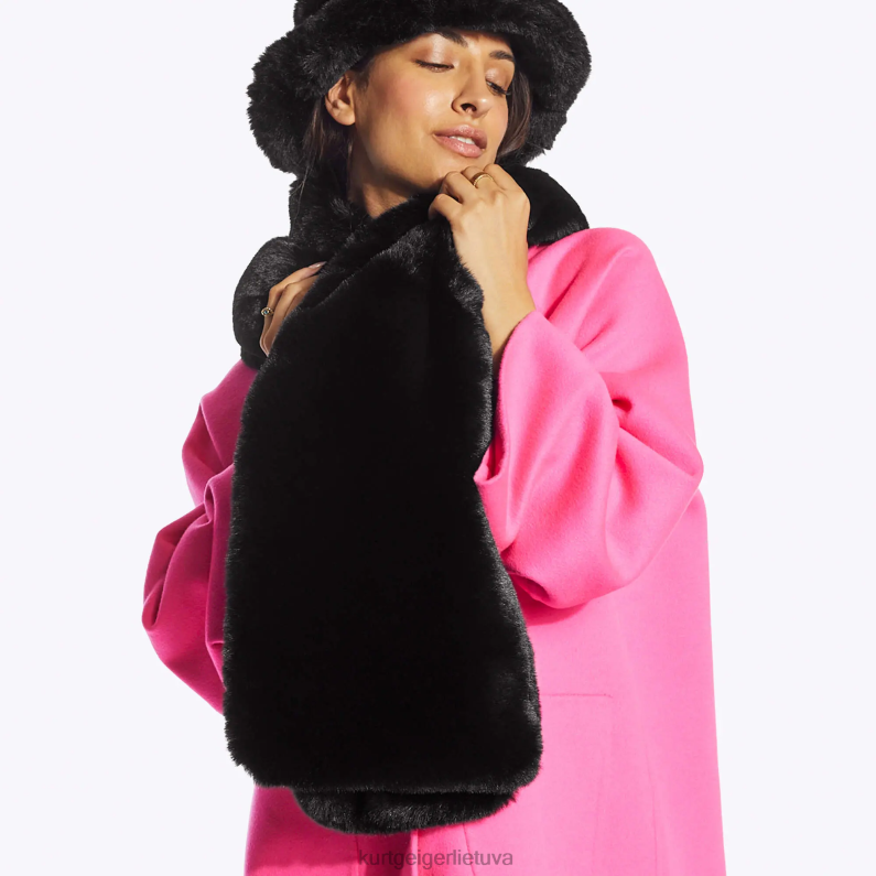 Kurt Geiger moterys londono aguonų šalikas T2T28510 juodas | priedai