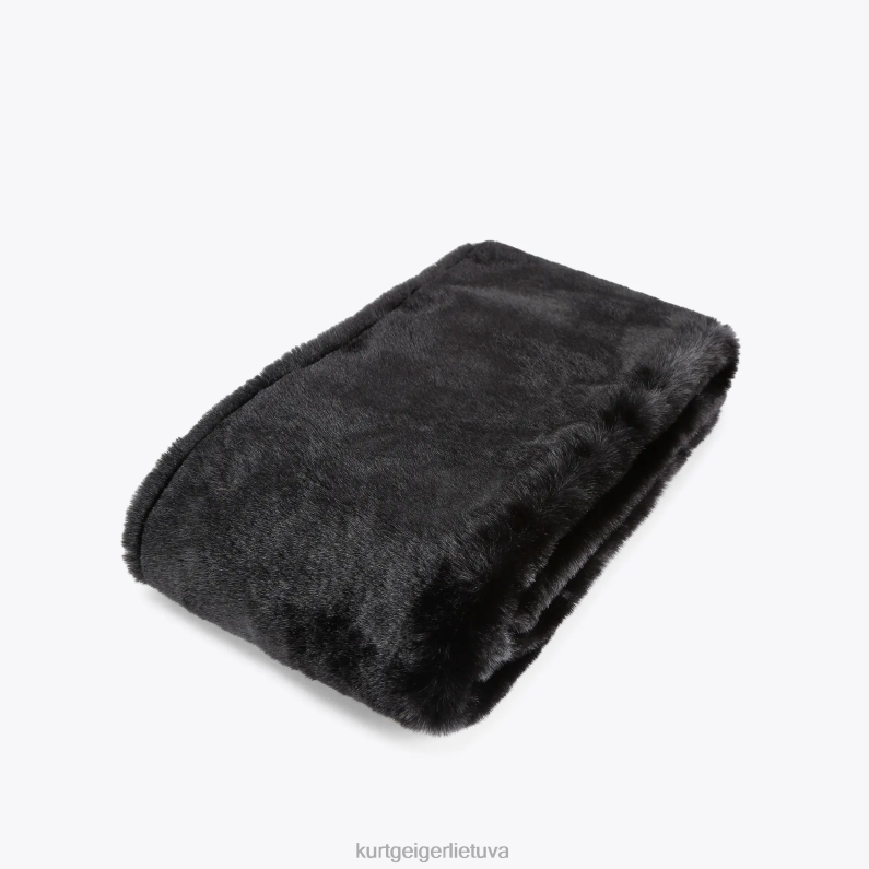 Kurt Geiger moterys londono aguonų šalikas T2T28510 juodas | priedai