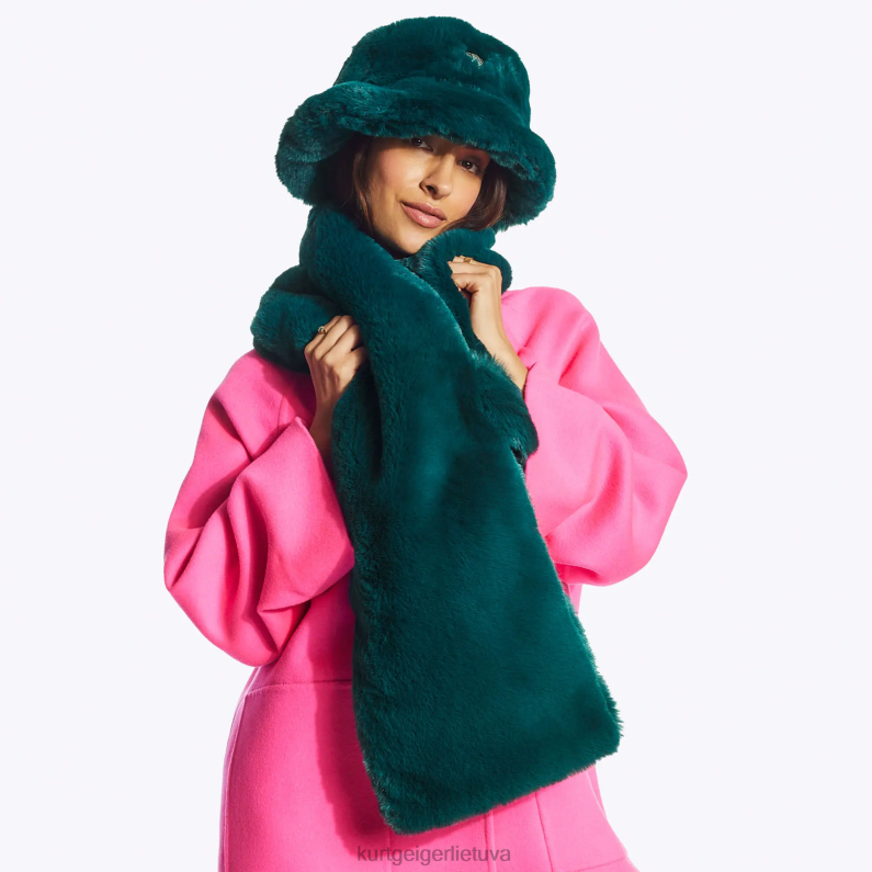 Kurt Geiger moterys londono aguonų šalikas T2T28512 žalias | priedai