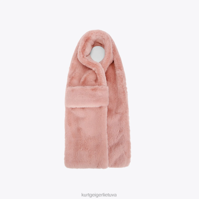 Kurt Geiger moterys londono aguonų šalikas T2T28514 rožinis | priedai
