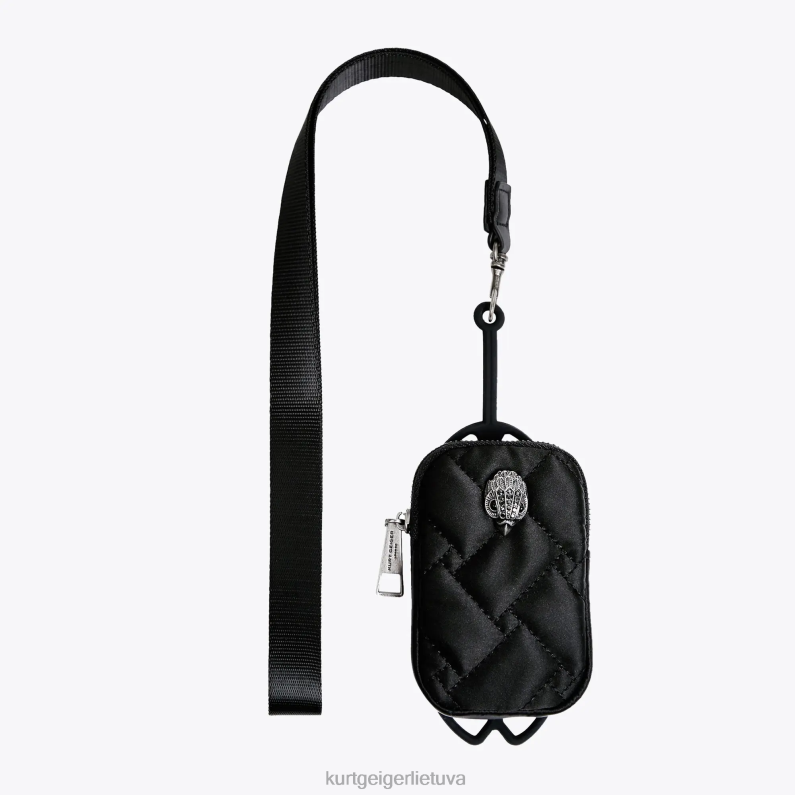 Kurt Geiger moterys london eagle maišelio telefono laikiklis T2T28537 juodas derinys | priedai