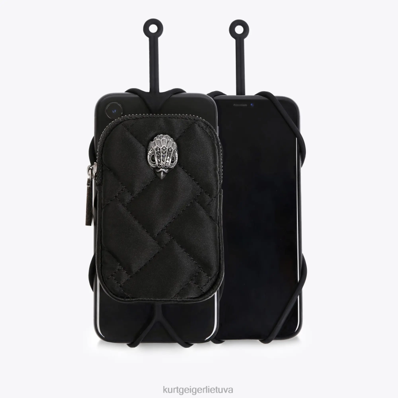 Kurt Geiger moterys london eagle maišelio telefono laikiklis T2T28537 juodas derinys | priedai