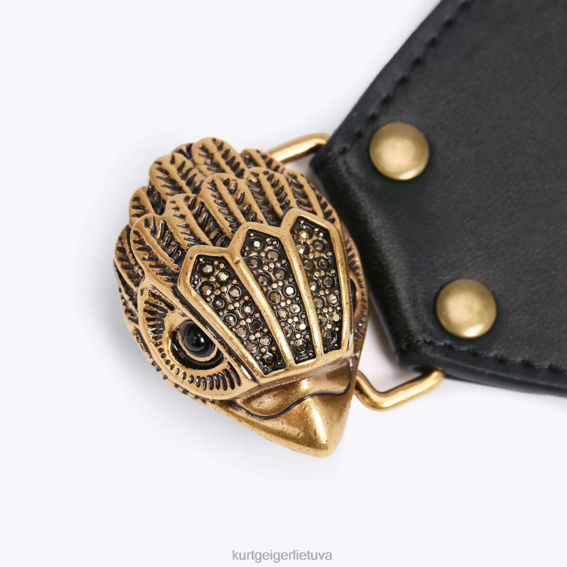 Kurt Geiger moterys london eagle stretch 65 diržas T2T28567 juodas | priedai