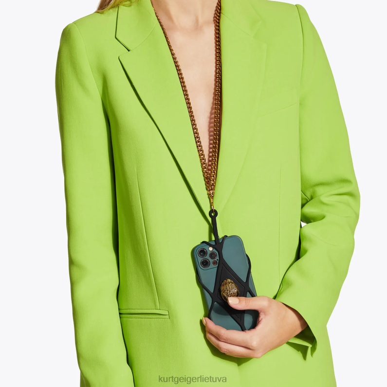 Kurt Geiger moterys london eagle telefono laikiklis T2T28581 juodas | priedai