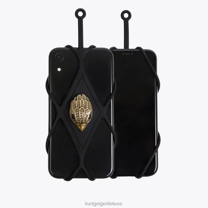 Kurt Geiger moterys london eagle telefono laikiklis T2T28581 juodas | priedai