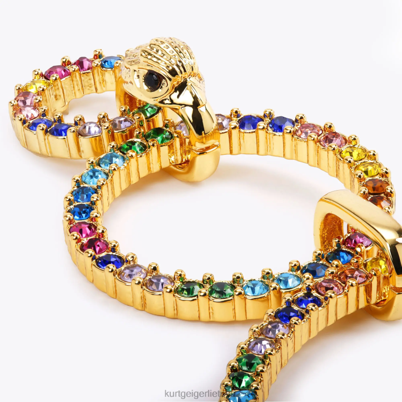 Kurt Geiger moterys Londono dvigubo apskritimo auskarai T2T28235 daug/kita | priedai