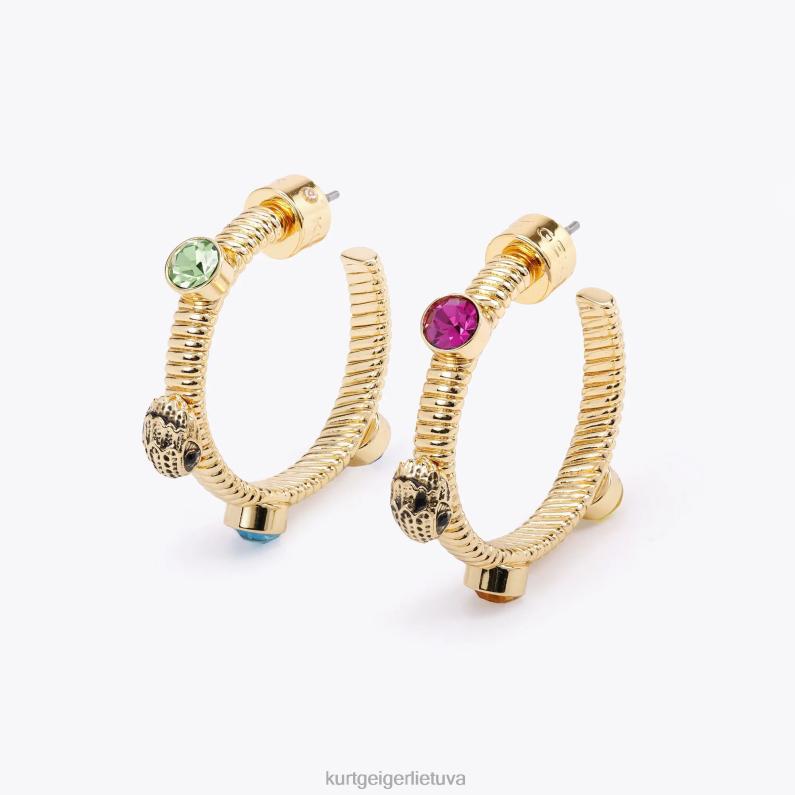 Kurt Geiger moterys Londono gyvatės grandinės lankai T2T28252 auksas | priedai