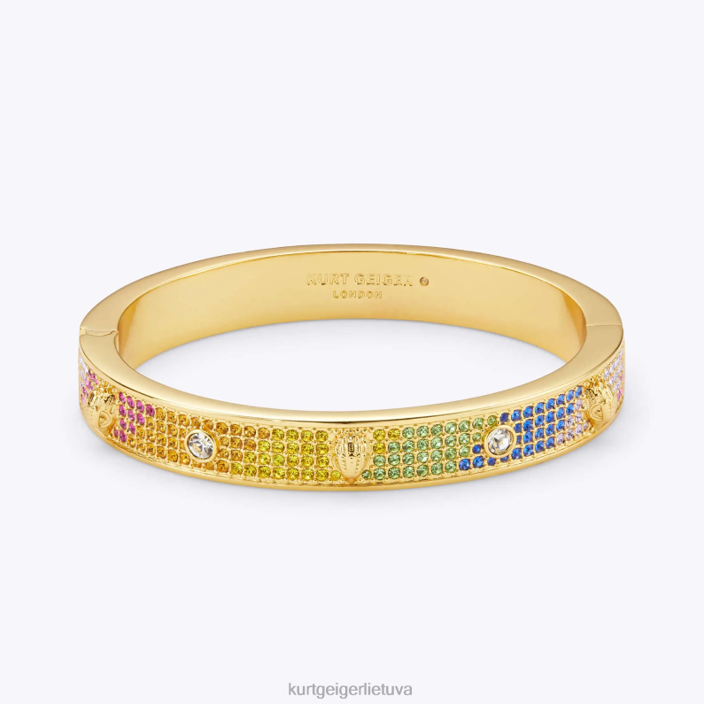 Kurt Geiger moterys Londono krištolo metalinė erelio apyrankė T2T28178 daug/kita | priedai