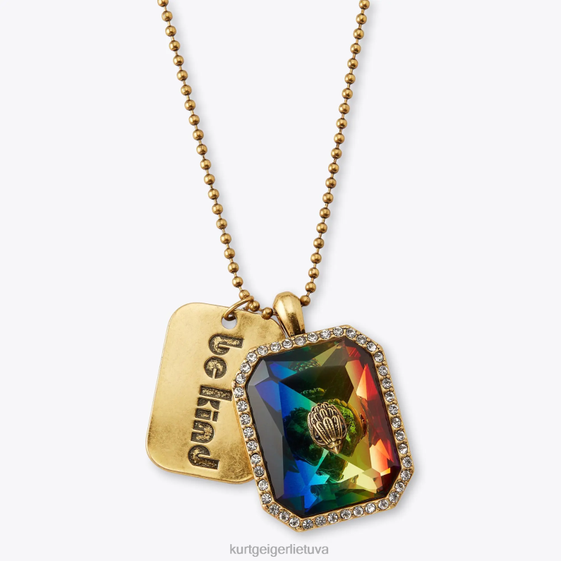 Kurt Geiger moterys Londono vaivorykštės brangakmenių karoliai T2T28203 daug/kita | priedai