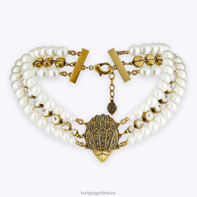 Kurt Geiger moterys london eagle pearl xl karoliai T2T28571 baltas | priedai