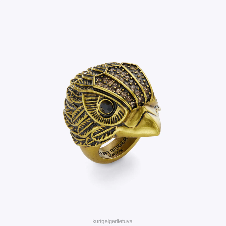 Kurt Geiger moterys london eagle xl stambus žiedas T2T28583 auksas | priedai