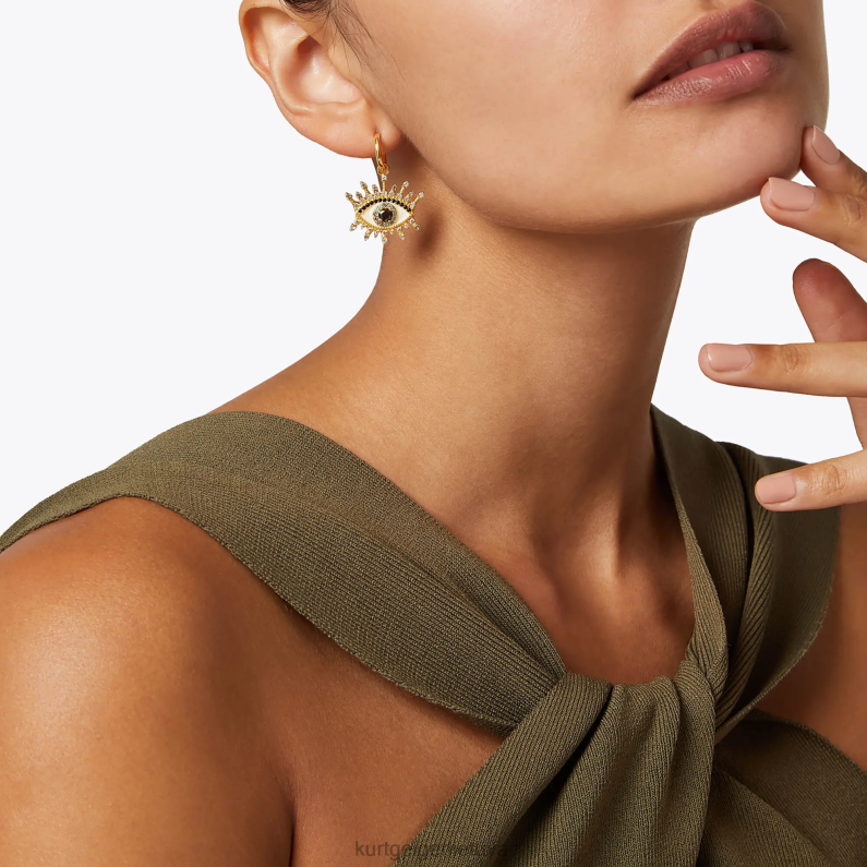 Kurt Geiger moterys londono akis Huggie hoops T2T28584 auksas | priedai