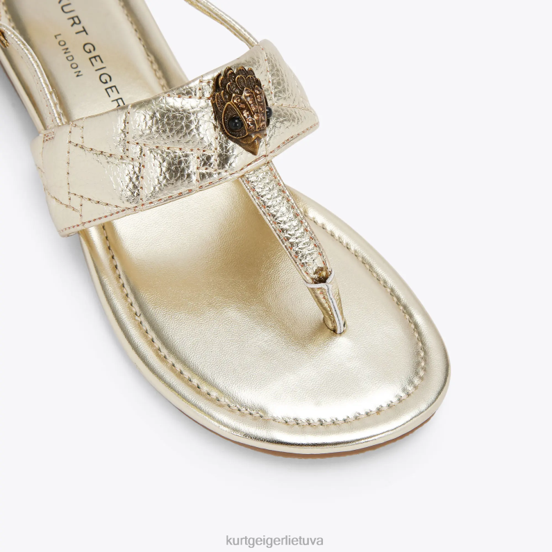 Kurt Geiger vaikai Londono mini Kensington T sandalai T2T28483 auksas | avalynė