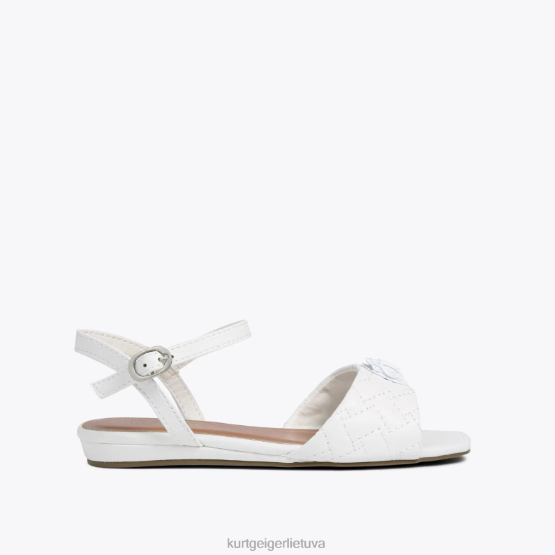 Kurt Geiger vaikai Londono mini Kensington sandalai T2T28484 baltas | avalynė