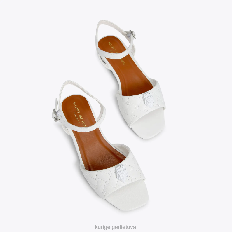 Kurt Geiger vaikai Londono mini Kensington sandalai T2T28484 baltas | avalynė