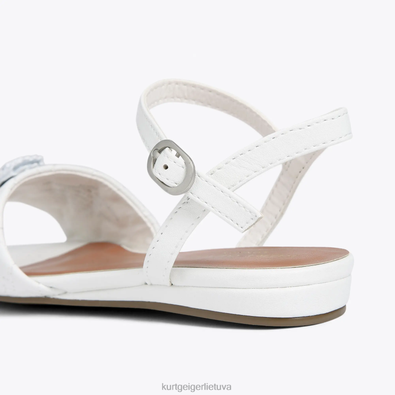 Kurt Geiger vaikai Londono mini Kensington sandalai T2T28484 baltas | avalynė