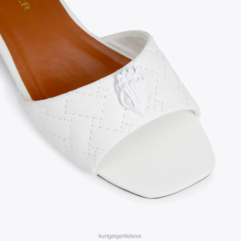 Kurt Geiger vaikai Londono mini Kensington sandalai T2T28484 baltas | avalynė