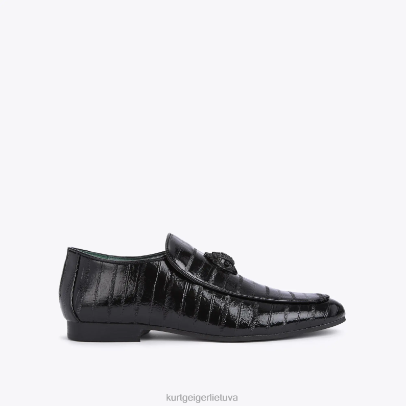 Kurt Geiger vyrų Londono Hugh Eagle patentuotas ungurys T2T28659 juodas | avalynė