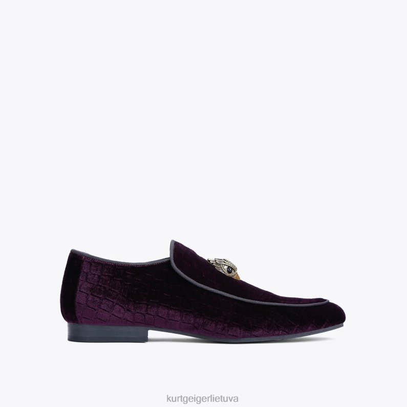 Kurt Geiger vyrų londono hugh eagle aksomas T2T28630 violetinė | avalynė