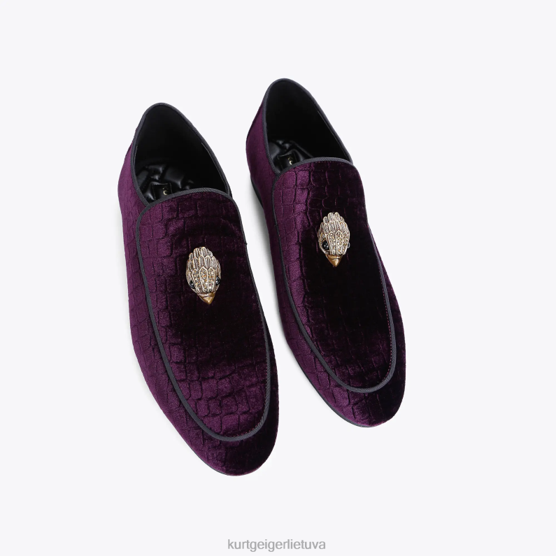 Kurt Geiger vyrų londono hugh eagle aksomas T2T28630 violetinė | avalynė