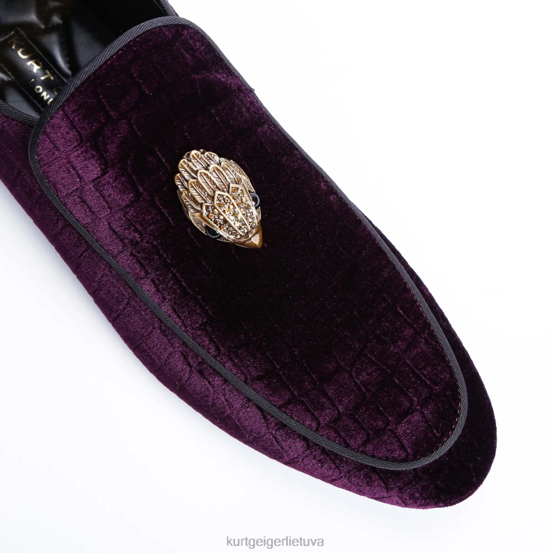 Kurt Geiger vyrų londono hugh eagle aksomas T2T28630 violetinė | avalynė