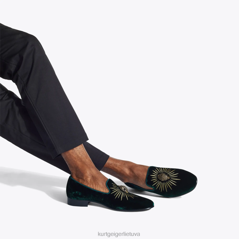 Kurt Geiger vyrų londono ace erelis T2T28636 žalias | avalynė