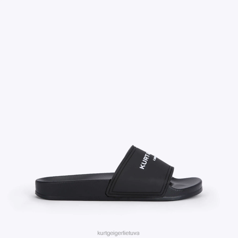 Kurt Geiger vyrų Londono kgl baseino slankiklis T2T28493 juodas | avalynė