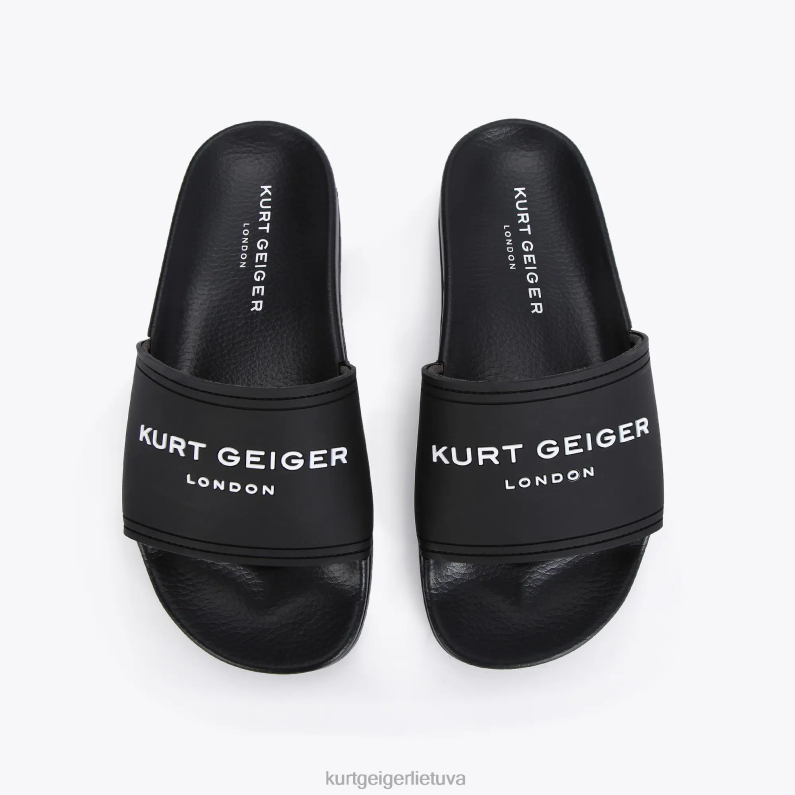 Kurt Geiger vyrų Londono kgl baseino slankiklis T2T28493 juodas | avalynė