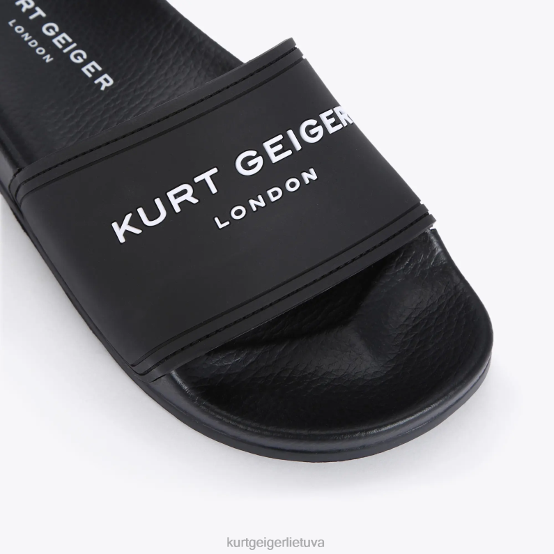 Kurt Geiger vyrų Londono kgl baseino slankiklis T2T28493 juodas | avalynė