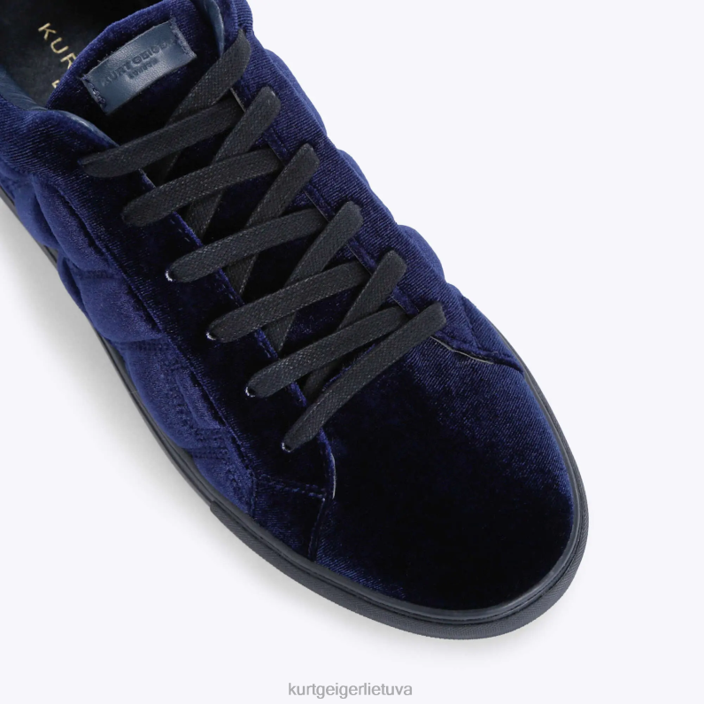 Kurt Geiger vyrų london Laney aksominė antklodė T2T28607 karinis jūrų laivynas | avalynė